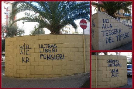 Atto vandalico contro una proprietà pubblica a Crotone