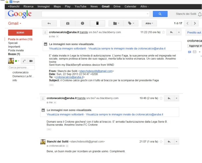 conversazione tra Stanchi dei Soliti ed fc Crotone