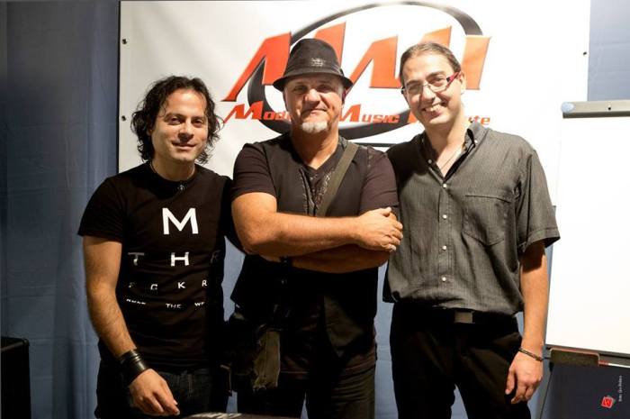 Da sinistra verso destra, Fabio Mangano, Frank Gambale, Matteo Willi Procopio